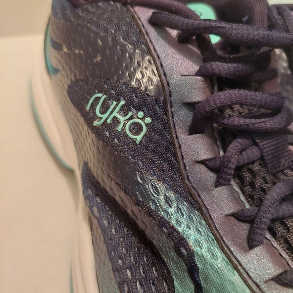 Ryka Women's Devotion Plus 2 Walking Shoes: Navy and Teal Blue - Size: 9W - Picture 3 of 11